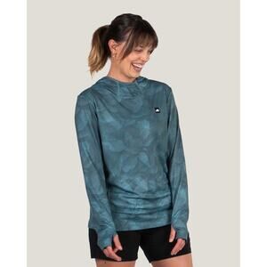 Belong Designs Blue Ascent UPF 50 Sun Hoodie Athleisure Lightweight Pullover 2XL